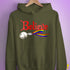 Believe Progress Pride LGBTQ Jingle Bell Hoodie - Army